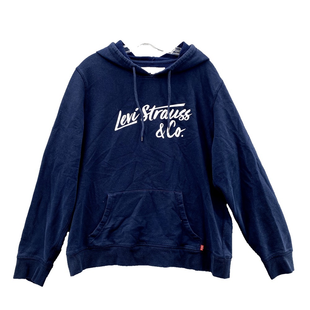 Levi's Hoodie Men's Large Blue Classic Workwear‎ Y2K Streetwear Gorpcore Preppy